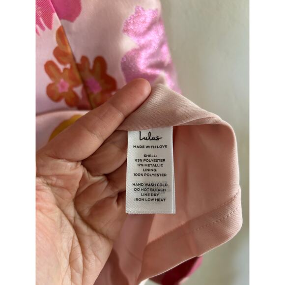 Lulus Floral Pink Mini Dress - Picture 10 of 13